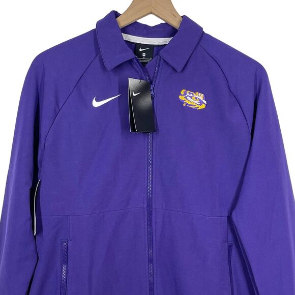 NEW Nike Purple LSU Tigers Therma Midweight Full Zip Jacket Women's Size Medium - Picture 3 of 8